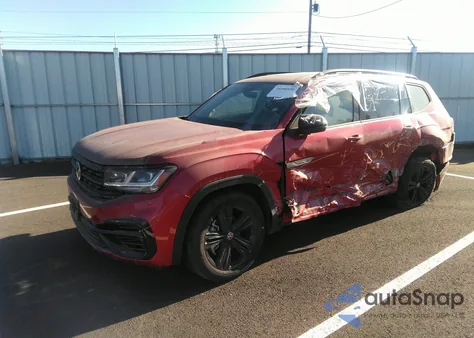 2023 Volkswagen Atlas Sel R-Line из США, поврежденный, VIN 1V2SR2CA4PC511555